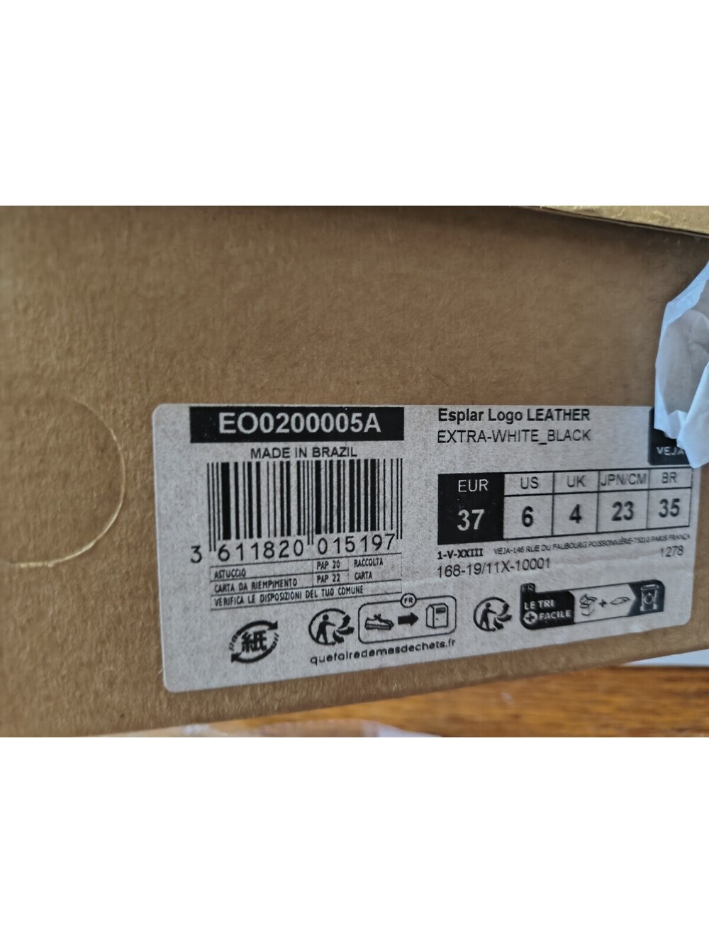 VEJA Esplar rubber-trimmed leather sneakers Size 37/6 [COPY] - Picture 4 of 6
